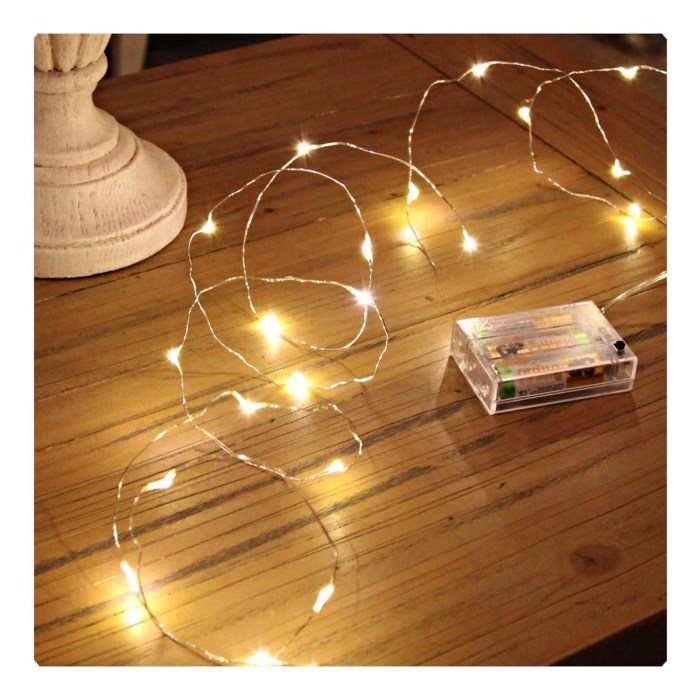 Battery operated lights for decoration