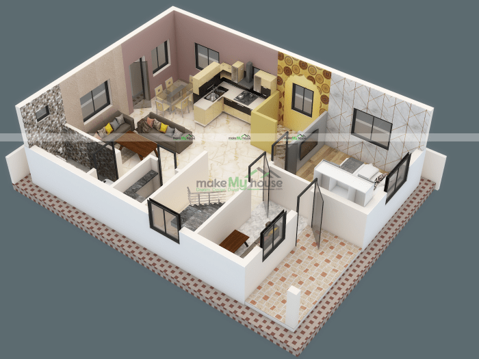 1200 sq ft house interior design