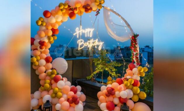 Birthday light decoration ideas