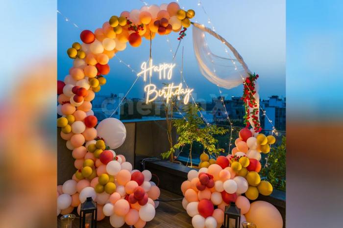 Birthday light decoration ideas