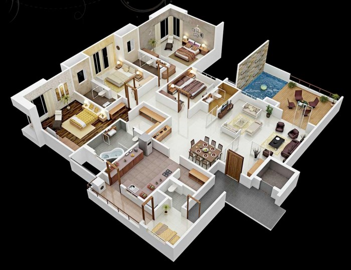 4 bedroom house interior design