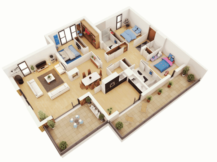 3 bhk house interior design