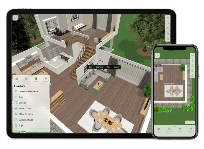 App to design house interior