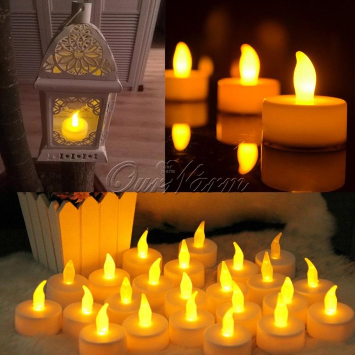 Candle light decoration wedding