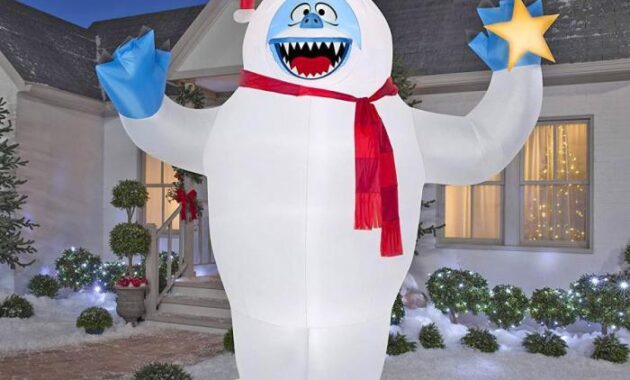 Abominable snowman light up decoration