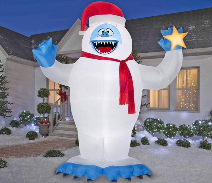 Abominable snowman light up decoration