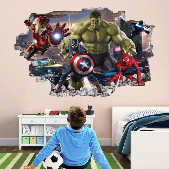 Avengers light up wall decoration