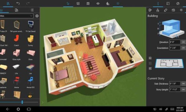 App to design house interior