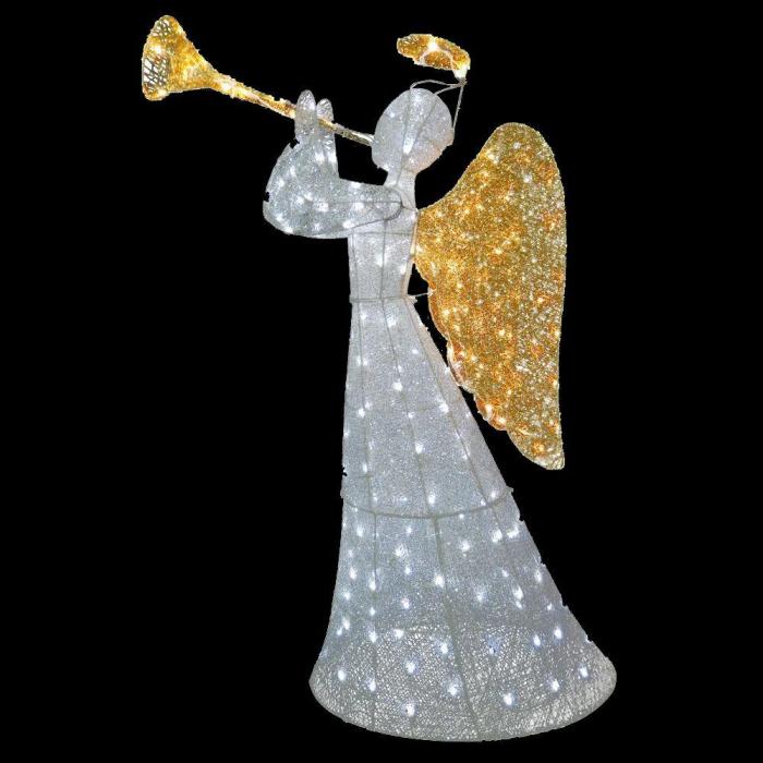 Angel with lights outdoor decoration